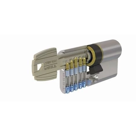 Cylindre De Sûreté Nickelé T5C TESA 100mm 50x50 - MV3 Variure 78565B - 50305050NKA 1 Cylindre De Sûreté Nickelé T5C TESA 100mm 50x50 - MV3 Variure 78565B - 50305050NKA