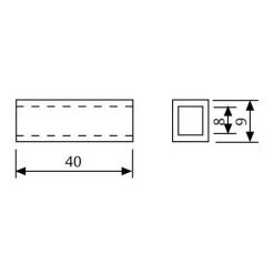 Fourreau Réducteur 9 à 8 Mm TESA Pour Béquille CF50 / L.40 Mm - CASQUCF50