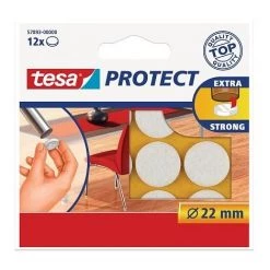 TESA - FEUTRE ANTIGLISSE/ANTI-RAYURES, MARRON, DIAMÈTRE: 22 MMAUTOCOLLANT, CONTENU: 12 FEUTRES ANTI-RAYURES, DANS UNE BOÎTE PLIA -TESA Soldes Magasin 14691873 3