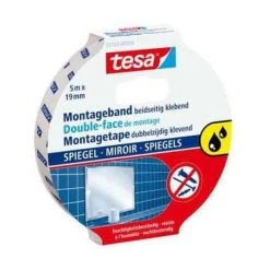 TESA DOUBLE-FACE DE MONTAGE POUR MIROIR, 38 MM X 5,0 M 55734-00000-02