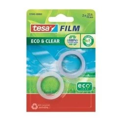TESAFILM® ECO & CLEAR TESA 57049-00-00 (L X L) 10 M X 19 MM TRANSPARENT 2 BOBINE(S)