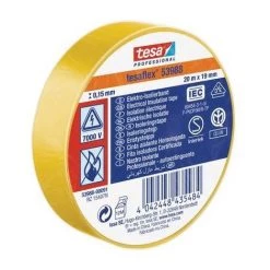 RUBAN ISOLANT TESA 53988-00091-00 JAUNE (L X L) 20 M X 19 MM CAOUTCHOUC 1 ROULEAU(X)