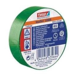 RUBAN ISOLANT TESA 53988-00105-00 VERT (L X L) 10 M X 15 MM CAOUTCHOUC 1 ROULEAU(X)