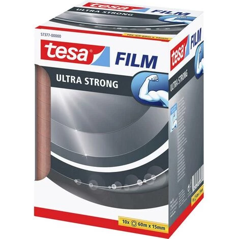 Tesa 57377-00000-02 Ruban Adhésif Ultra Strong Transparent (L X L) 60 M X 15 Mm 10 Pc(s) - Transparent 1 Tesa 57377-00000-02 Ruban Adhésif Ultra Strong Transparent (L X L) 60 M X 15 Mm 10 Pc(s) - Transparent