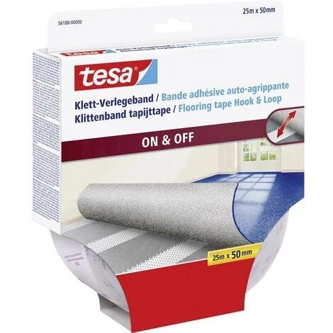 Tesa Tesa Adhésif Double Face Auto-agrippant à Coller (L X L) 25 M X 50 Mm Blanc 1 Pc(s) 2 Tesa Tesa Adhésif Double Face Auto-agrippant à Coller (L X L) 25 M X 50 Mm Blanc 1 Pc(s) – Image 2
