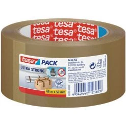 Tesa Pack Ultra Strong PVC 50mm/66 Meter (57177 Braun) (57177 (Braun))