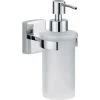 Tesa Klaam 40267-00000-00 Distributeur De Savon 200 Ml Chrome (brillant), Blanc (satiné)