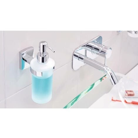 Tesa Klaam 40267-00000-00 Distributeur De Savon 200 Ml Chrome (brillant), Blanc (satiné) 3 Tesa Klaam 40267-00000-00 Distributeur De Savon 200 Ml Chrome (brillant), Blanc (satiné) – Image 3