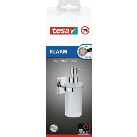 Tesa Klaam 40267-00000-00 Distributeur De Savon 200 Ml Chrome (brillant), Blanc (satiné) 4 Tesa Klaam 40267-00000-00 Distributeur De Savon 200 Ml Chrome (brillant), Blanc (satiné) – Image 4