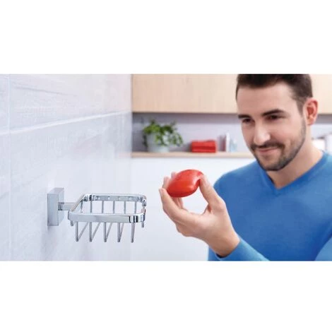 Tesa Ekkro 40241-00000-00 Panier à Savons Chrome (brillant) 2 Tesa Ekkro 40241-00000-00 Panier à Savons Chrome (brillant) – Image 2