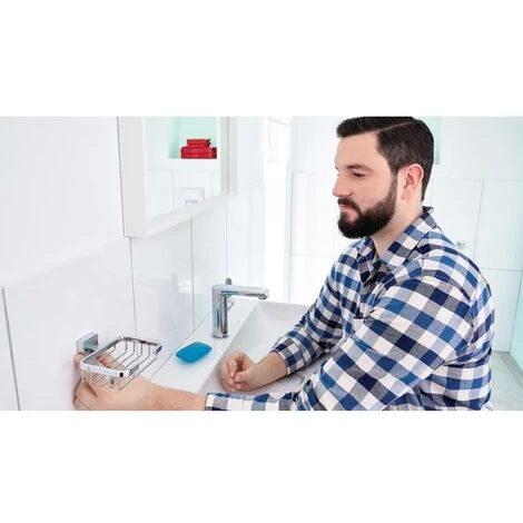 Tesa Ekkro 40241-00000-00 Panier à Savons Chrome (brillant) 3 Tesa Ekkro 40241-00000-00 Panier à Savons Chrome (brillant) – Image 3