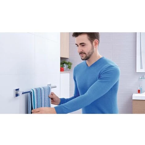 Tesa Ekkro Porte-serviettes Colle Métal 2 Tesa Ekkro Porte-serviettes Colle Métal – Image 2