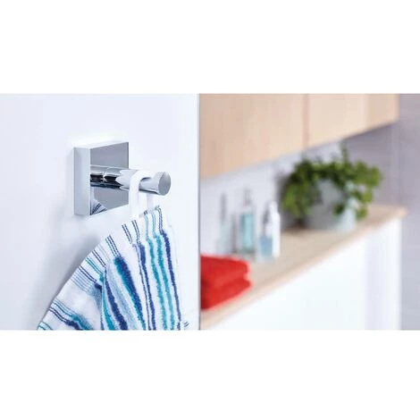 Tesa Ekkro Crochet Porte-serviette Colle Métal 3 Tesa Ekkro Crochet Porte-serviette Colle Métal – Image 3