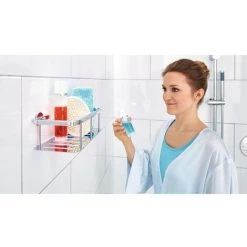 Tesa 40202-00000-00 ALUXX Tablette Salle De Bain Colle Chrome (brillant) -TESA Soldes Magasin 16702480 3