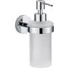 Tesa SMOOZ 40323-00000-00 Distributeur De Savon 200 Ml Chrome (brillant), Blanc (satiné)