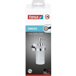 Tesa SMOOZ 40323-00000-00 Distributeur De Savon 200 Ml Chrome (brillant), Blanc (satiné) -TESA Soldes Magasin 16755036 4