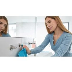 Tesa MOON Crochet TESA ® MOON Pour Coller Loptique En Acier Inoxydable (L X L X H) 36 X 36 X 36 Mm Argent Contenu: 1 Pc -TESA Soldes Magasin 16755039 4