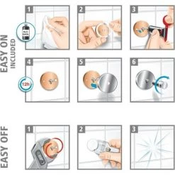 Tesa SMOOZ Crochet De Collage Chromé, Design Rond (L X L X H) 37 X 37 X 37 Mm Chrome (brillant) Contenu: 1 Pc(s) -TESA Soldes Magasin 16769033 4