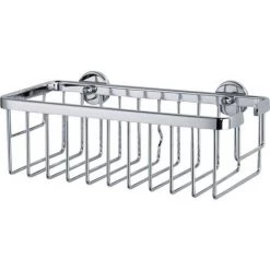 Tesa 40201-00000-00 ALUXX Panier De Douche Colle Chrome (brillant)