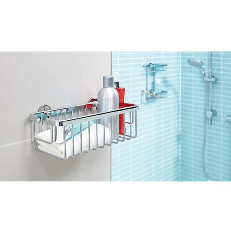 Tesa 40201-00000-00 ALUXX Panier De Douche Colle Chrome (brillant) 3 Tesa 40201-00000-00 ALUXX Panier De Douche Colle Chrome (brillant) – Image 3