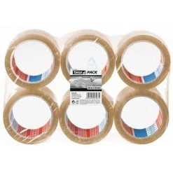 Tesa Lot De 6 Rubans Adhesif D'emballage Transparent 66 M X 50 Mm