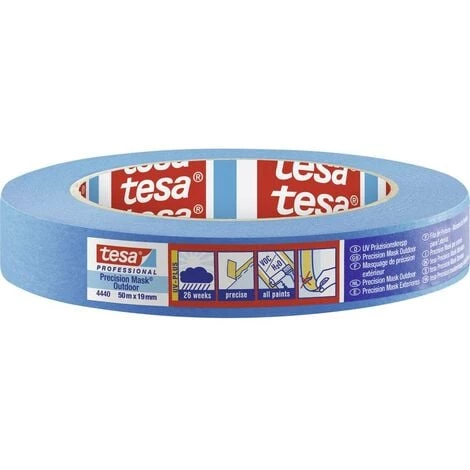 Tesa PRECISION OUTDOOR 04440-00000-00 Bande De Masquage Tesa® Professional Bleu (L X L) 50 M X 19 Mm 1 Pc(s) 1 Tesa PRECISION OUTDOOR 04440-00000-00 Bande De Masquage Tesa® Professional Bleu (L X L) 50 M X 19 Mm 1 Pc(s)
