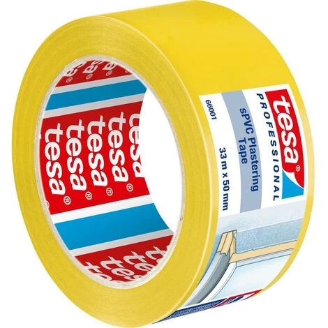 Tesa SPVC 66001-00001-00 Bande Adhésive De Plâtrage Tesa® Professional Jaune (L X L) 33 M X 50 Mm 1 Pc(s) 2 Tesa SPVC 66001-00001-00 Bande Adhésive De Plâtrage Tesa® Professional Jaune (L X L) 33 M X 50 Mm 1 Pc(s) – Image 2