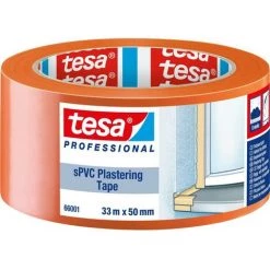 Tesa SPVC 66001-00003-00 Bande Adhésive De Plâtrage Tesa® Professional Orange (L X L) 33 M X 50 Mm 1 Pc(s)
