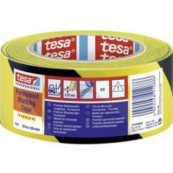 Tesa PREMIUM 04169-00063-93 Ruban De Marquage Au Sol Tesa® Professional Noir/jaune (L X L) 33 M X 50 Mm 1 Pc(s)