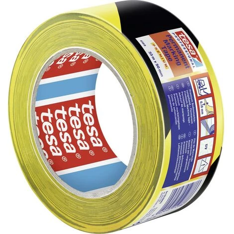 Tesa PREMIUM 04169-00063-93 Ruban De Marquage Au Sol Tesa® Professional Noir/jaune (L X L) 33 M X 50 Mm 1 Pc(s) 2 Tesa PREMIUM 04169-00063-93 Ruban De Marquage Au Sol Tesa® Professional Noir/jaune (L X L) 33 M X 50 Mm 1 Pc(s) – Image 2
