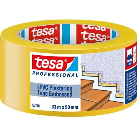 Tesa SPVC EMBOSSED 67001-00001-00 Bande Adhésive De Plâtrage Tesa® Professional Jaune (L X L) 33 M X 50 Mm 1 Pc(s) 1 Tesa SPVC EMBOSSED 67001-00001-00 Bande Adhésive De Plâtrage Tesa® Professional Jaune (L X L) 33 M X 50 Mm 1 Pc(s)