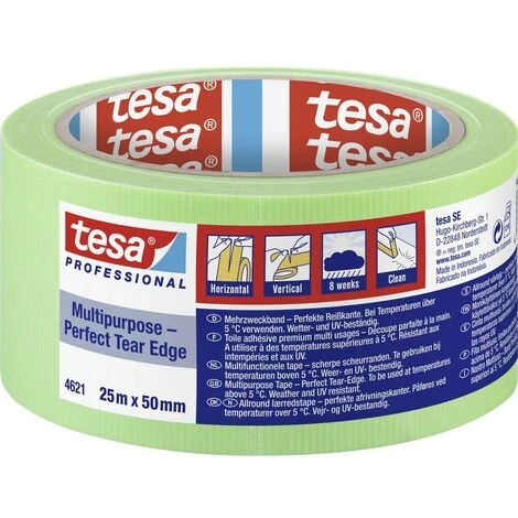 Tesa MULTIPURPOSE 04621-00011-00 Bande Adhésive De Plâtrage Tesa® Professional Vert Clair (L X L) 25 M X 50 Mm 1 Pc(s) 1 Tesa MULTIPURPOSE 04621-00011-00 Bande Adhésive De Plâtrage Tesa® Professional Vert Clair (L X L) 25 M X 50 Mm 1 Pc(s)