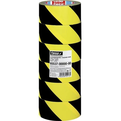 Tesa 65537-00000-00 Bande Adhésive De Marquage Tesa® Professional Noir, Jaune (L X L) 33 M X 50 Mm 6 Pc(s) 1 Tesa 65537-00000-00 Bande Adhésive De Marquage Tesa® Professional Noir, Jaune (L X L) 33 M X 50 Mm 6 Pc(s)