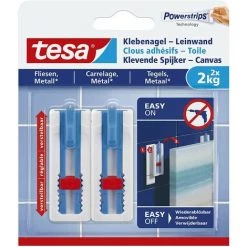 TESA Clou Adhésif Ajustable Pour Toile Spécial Carrelage 2kg X2