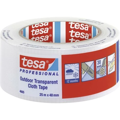 Tesa Tesa 04665-00000-00 Ruban Adhésif Toilé Transparent (L X L) 25 M X 48 Mm 1 Pc(s) 1 Tesa Tesa 04665-00000-00 Ruban Adhésif Toilé Transparent (L X L) 25 M X 48 Mm 1 Pc(s)