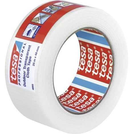 Tesa Tesa 04665-00000-00 Ruban Adhésif Toilé Transparent (L X L) 25 M X 48 Mm 1 Pc(s) 2 Tesa Tesa 04665-00000-00 Ruban Adhésif Toilé Transparent (L X L) 25 M X 48 Mm 1 Pc(s) – Image 2