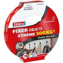 TESA Adhésif Double-face Fixation Ultra-forte 500kg 5m X 19mm