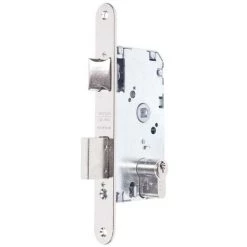 Serrure à Mortaise Pour Bois à Bord Rond 20X40Mm Nickel 20104Prhn Tesa