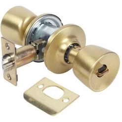 Bouton De Porte Loquet De Porte D'Entrée Unifié 60/70Mm Laiton Mat 3500U0Lm Tesa