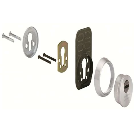 Écusson De Cylindre De Haute Sécurité En Acier Inoxydable E800 Tesa 1 Écusson De Cylindre De Haute Sécurité En Acier Inoxydable E800 Tesa