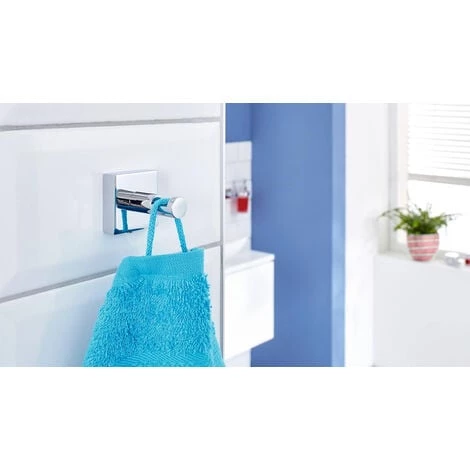 Tesa Hukk Lot De 2 Crochets Porte-serviette, Métal Chromé, Pose Facile Sans Perçage (40250-DUOTESA) 3 Tesa Hukk Lot De 2 Crochets Porte-serviette, Métal Chromé, Pose Facile Sans Perçage (40250-DUOTESA) – Image 3