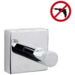 Tesa Hukk Set Barre Porte-serviette Murale + 2 Crochets Porte-serviette, Pose Facile Sans Perçage, Chrome (40250-TRIOTESA2) -TESA Soldes Magasin 33593897 3