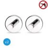 Tesa Powerbutton Lot De 2 Crochets Porte-serviette, Charge Maximale 5 Kg, Pose Facile Sans Perçage, Chrome (59320-DUOTESA)