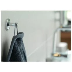 Tesa Powerbutton Lot De 2 Crochets Porte-serviette, Charge Maximale 5 Kg, Pose Facile Sans Perçage, Chrome (59320-DUOTESA) -TESA Soldes Magasin 33998792 3