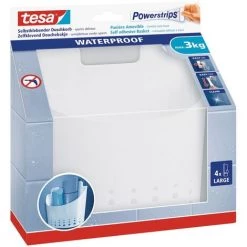 Tesa PowerStrips Grand Panier Résistant à L'eau En Plastique, Pose Facile Sans Perçage (59706-00000-02) 8 Tesa PowerStrips Grand Panier Résistant à L'eau En Plastique, Pose Facile Sans Perçage (59706-00000-02) -TESA Soldes Magasin 34163756 4