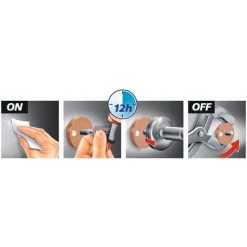 Tesa Powerbutton Crochet Porte-serviette Chromé, Charge Maximale 8 Kg, Pose Facile Sans Perçage (59322-00000-00) -TESA Soldes Magasin 34163780 3