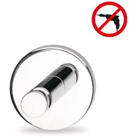 Tesa Powerbutton Crochet Porte-serviette Chromé, Charge Maximale 6kg, Pose Facile Sans Perçage (59321-00000-00) 1 Tesa Powerbutton Crochet Porte-serviette Chromé, Charge Maximale 6kg, Pose Facile Sans Perçage (59321-00000-00)