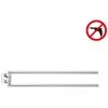 Tesa Elegaant Porte-serviette 2 Barres Mobiles En Métal, Chrome, Pose Facile Sans Perçage (40432-00000-00)