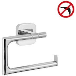 Tesa Elegaant Dérouleur Papier Toilette, Métal Chromé, Pose Facile Sans Perçage (40428-00000-00)