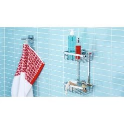 Tesa Aluxx Etagère 2 Paniers 26x18x10,7cm, Aluminium, Chrome, Pose Facile Sans Perçage (40211-00000-00) 7 Tesa Aluxx Etagère 2 Paniers 26x18x10,7cm, Aluminium, Chrome, Pose Facile Sans Perçage (40211-00000-00) -TESA Soldes Magasin 34955330 3